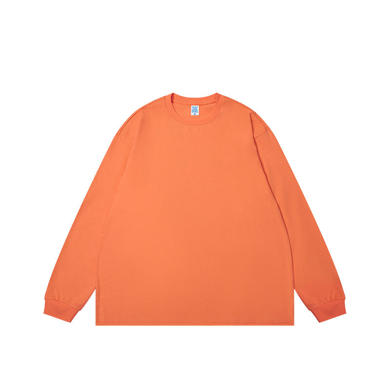 Solid color crewneck long sleeved sweatshirt