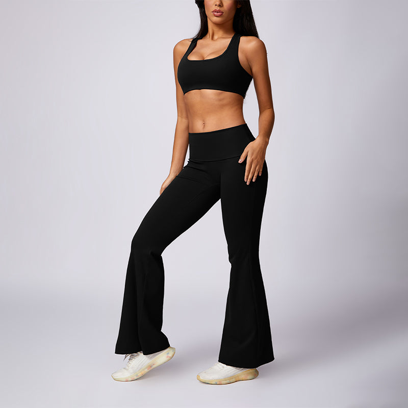 Slimming halterneck bra & sport pants yoga sets