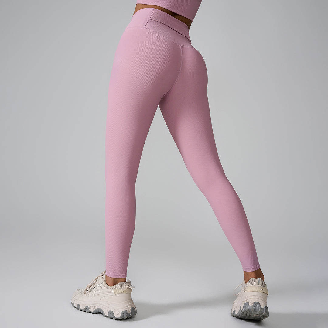 Leggings de sport de fitness yoga taille haute