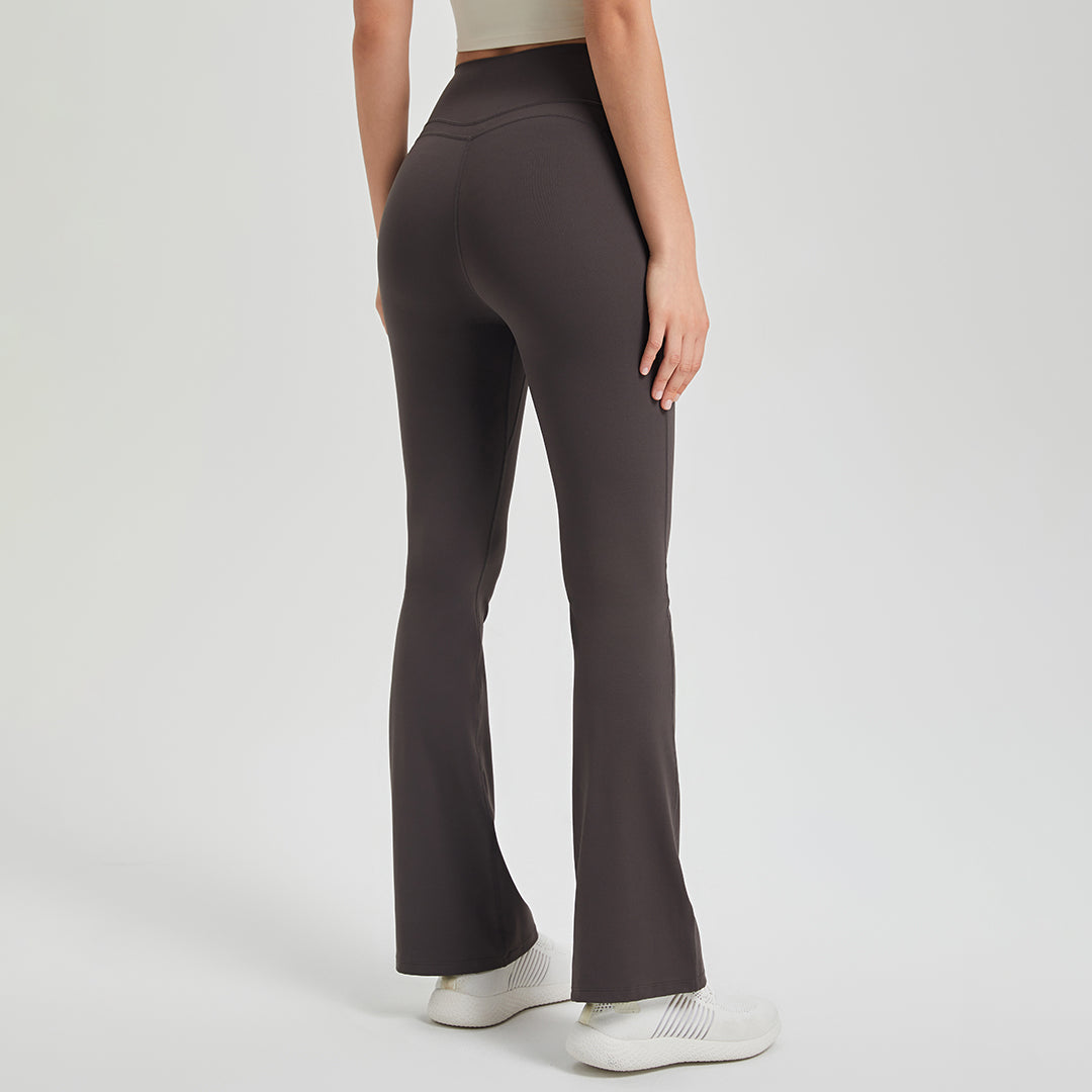 High-waisted hip-lifting running track leggings