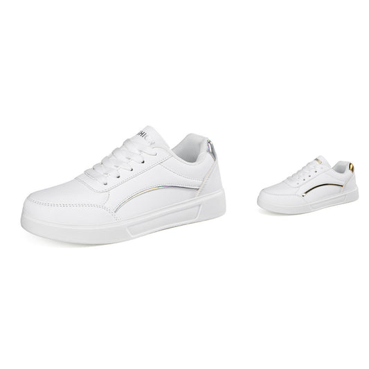 Women's White Shoes Casual Thick-Soled Sneakers