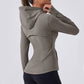 fleece and warm Long Sleeve and full Zipper Hooded Sport Jacket