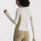 Brushed long sleeve slimming yoga clothes