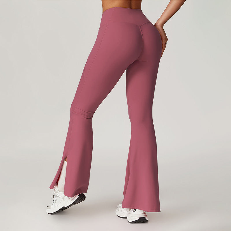 Quick-Dry High Waist Fitness Sports Flared Leg Pants