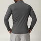 Men's sport quick dry half zipper long sleeves