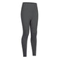 Legging de yoga extensible brossé de couleur unie