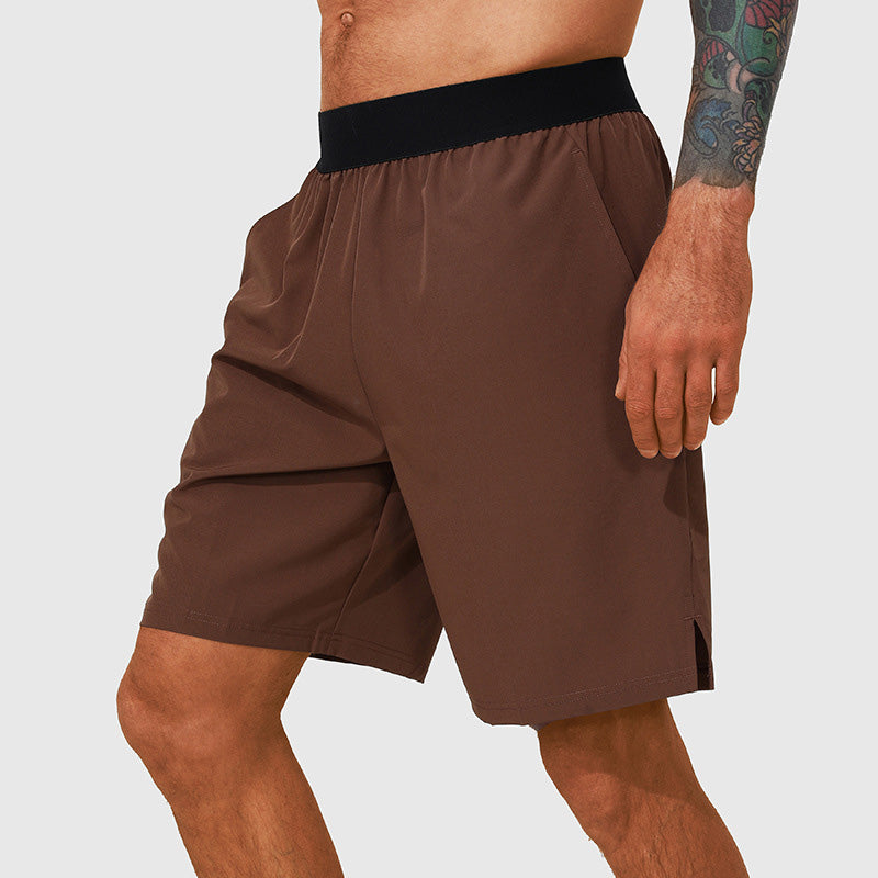 Men's high waisted breathable sports shorts