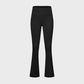 Solid color high waist casual bootcut pants