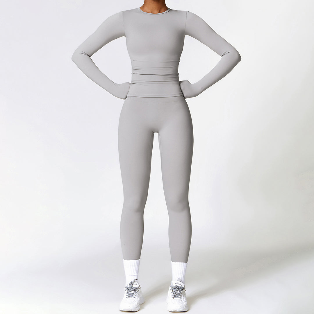 Yoga tight tops & outdoor sports leggings sets