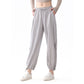 High-waisted loose-fitting sports jogging pants