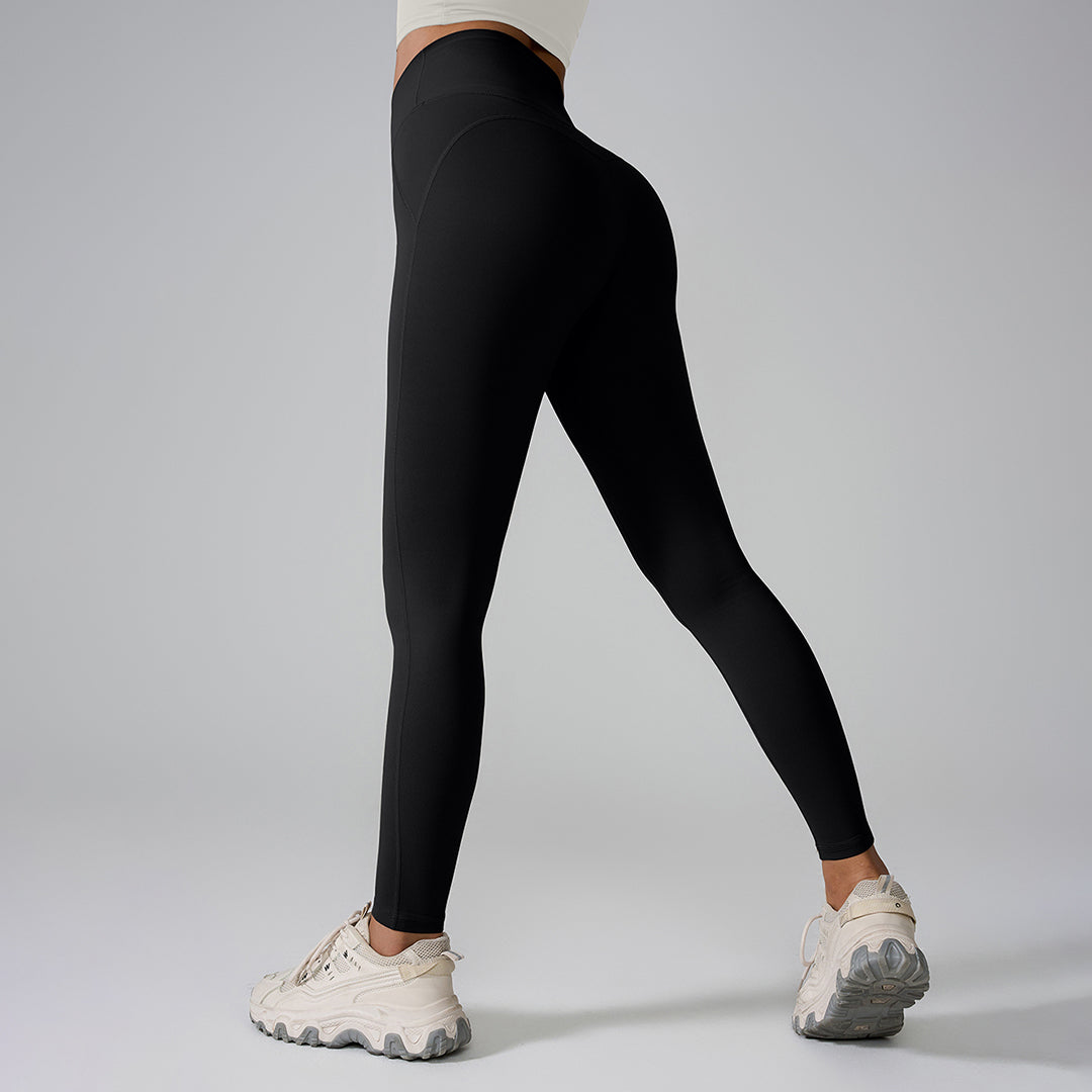 High-rise hip-lifted gym sport leggings