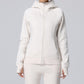 Long Sleeve Padded Hooded Zip-Up Sports Jacket