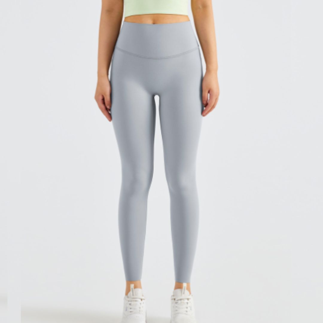 Legging de yoga extensible de couleur unie