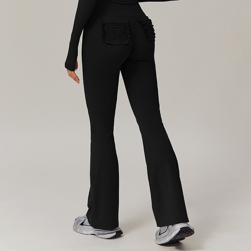 High waist extended Flared Leg pants