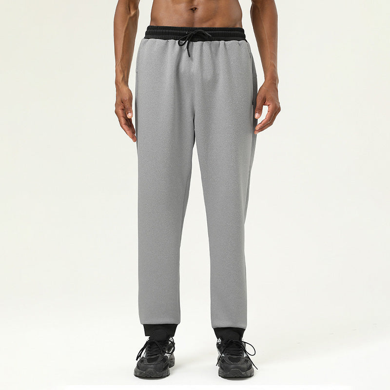 Men's casual and loose high waisted sports sweatpants