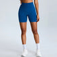 Outdoor Seamless Quick-Dry High Waist Sports Shorts