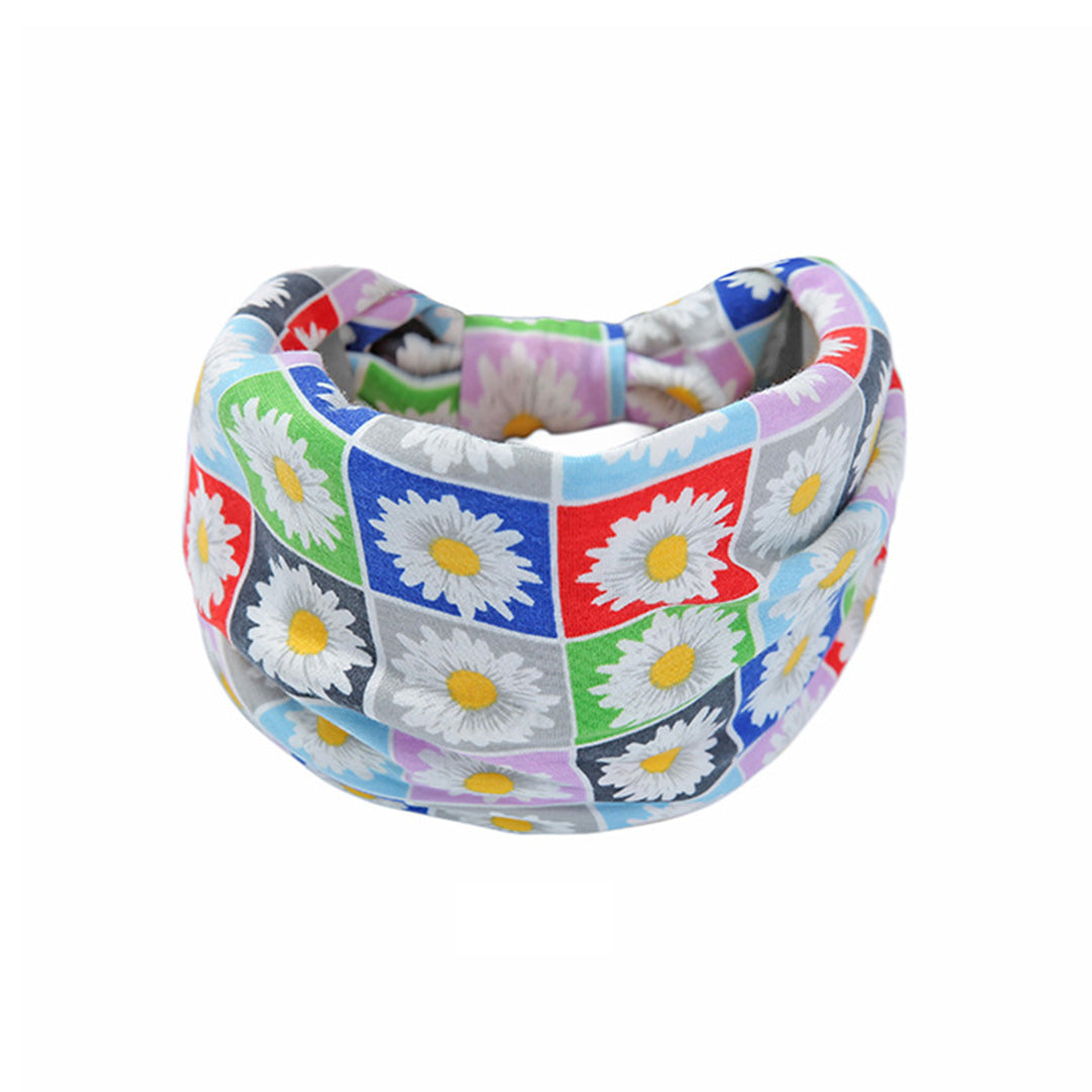 Printed Elastic Wide-Brimmed Yoga Strap Hair Accessory