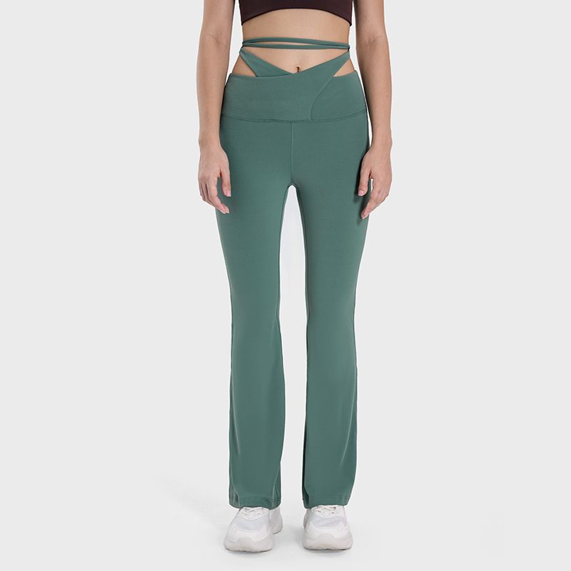 High-waisted slim and slim fashion sports pants