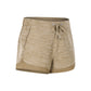 Lace-up solid colour shorts