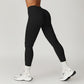 Brushed high-waisted hip-lifting yoga leggings