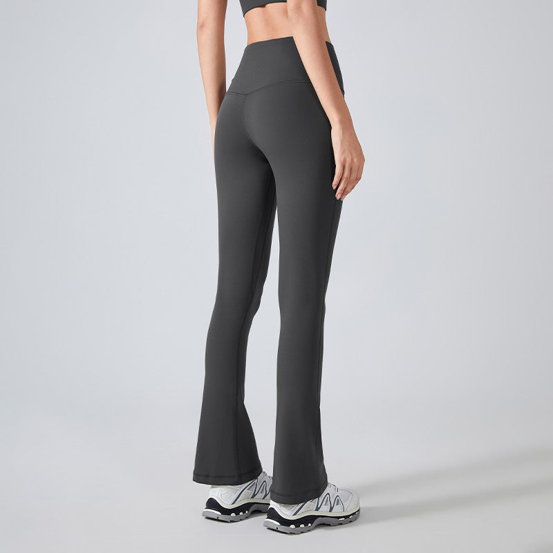 High-Waist Sliming Fitness Flared Leg Pants