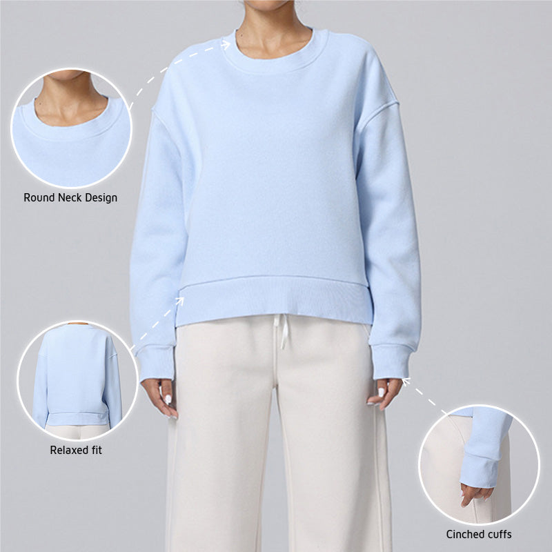 Autumn and winter soft warm velvet casual sports Sweatshirts