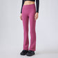 Autumn and winter velvet warm stretch sports flared leg pants