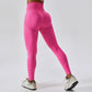 Seamless high-rise solid color hip lift yoga leggings