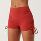 New pleated drawstring yoga shorts