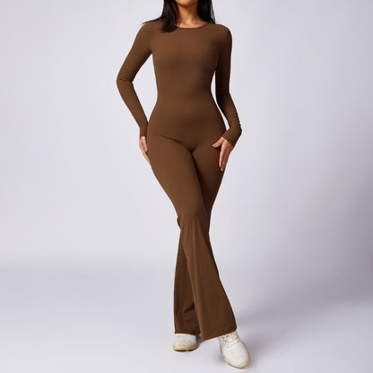 Quick-drying sports fitness long-sleeved bodysuits