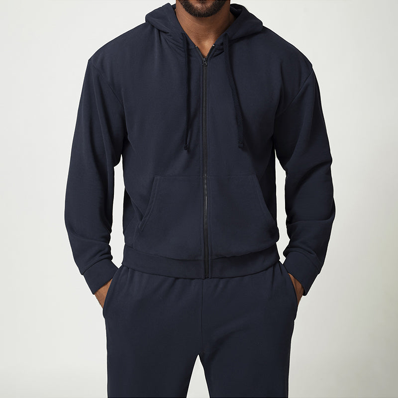 Men's zipper front Hooded Fitness Sports Citywalk Sweatshirt