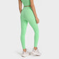 Solid color high stretch sports leggings