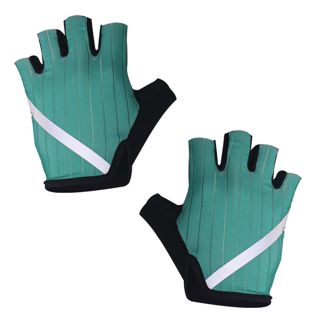 Reflective Cycling Sports Breathable Outdoor Half Finger Gloves