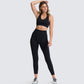 Solid color sports fitness 2-piece set