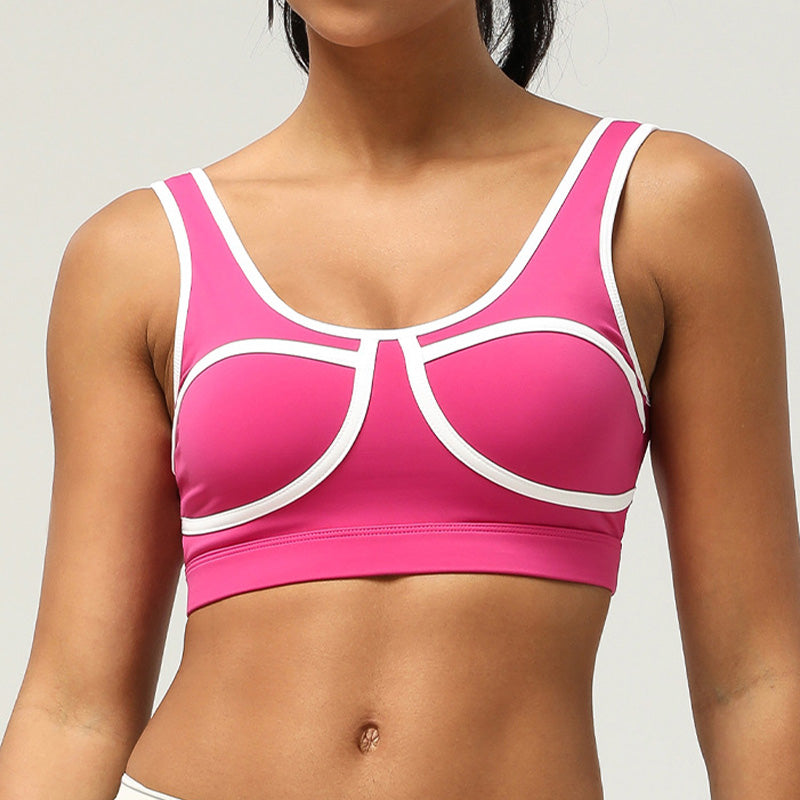 New contrasting color sports bra