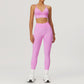 Seamless High-waisted Sports Bra + Legging 2 Pieces Set