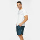 Men's solid color short-sleeved sports T-shirt