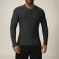 Men's sports quick dry button long sleeve top