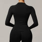 Threaded seamless long sleeve top