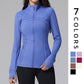 Stand Collar Full Zipper Long Sleeve Sports Jacket