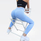 Solid color seamless hip lift sports leggings