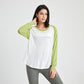 Color-block long-sleeved top
