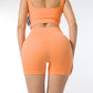 Short de sport de couleur unie sans couture