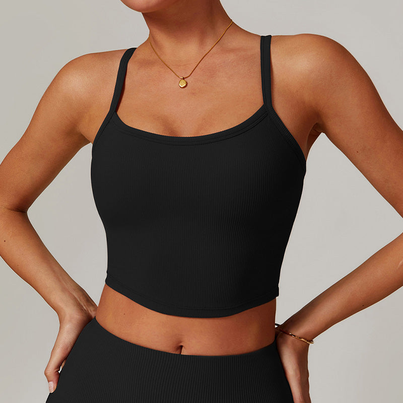 Ultra-soft Snug-fit Thin straps yoga top