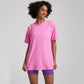 Solid color high stretch short-sleeved sports top