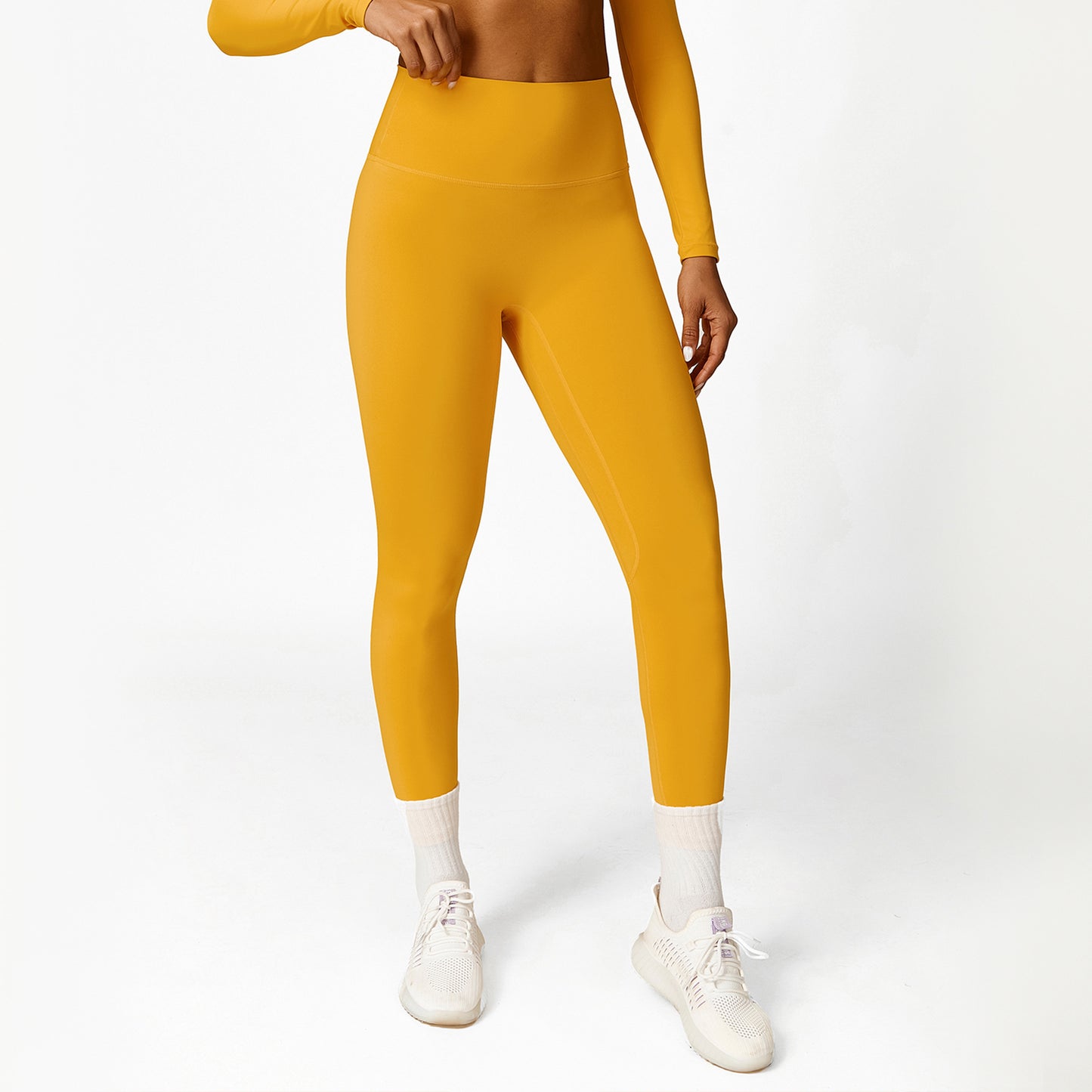 Solid cropped sports top set