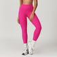 Brushed high-waisted hip-lifting yoga leggings