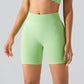 Seamless high rise running yoga shorts