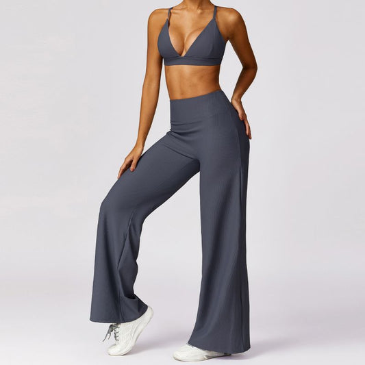 Quick-drying skinny bra & casual pants sport sets