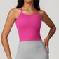 Shockproof tight fit seamless yoga tank tops